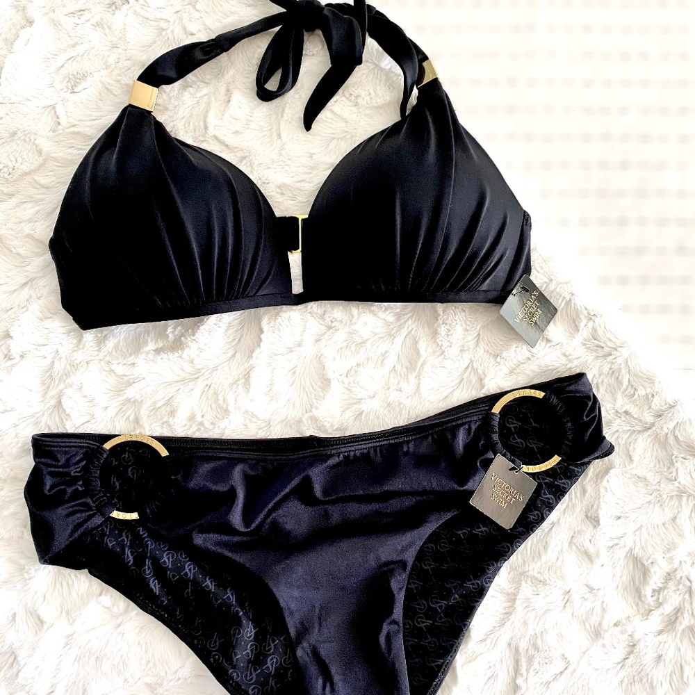 Victoria’s Secret Swim - Large Black Bikini - NWT